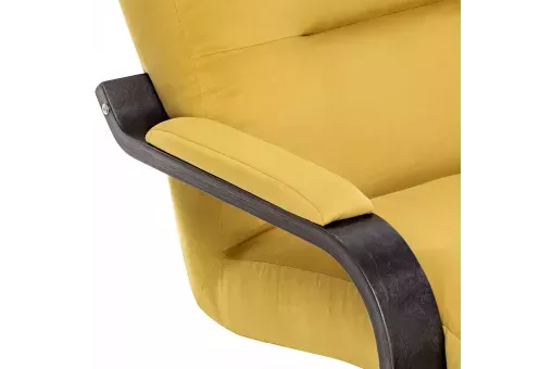 Кресло Leset Оскар  Венге текстура V28 желтый