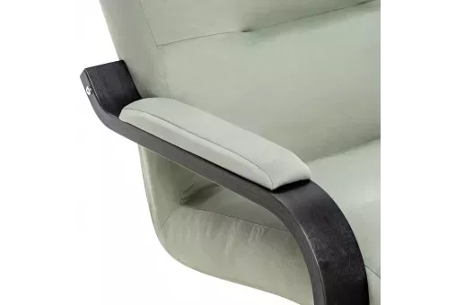 Кресло Leset Оскар  Венге текстура V14 бирюзовый