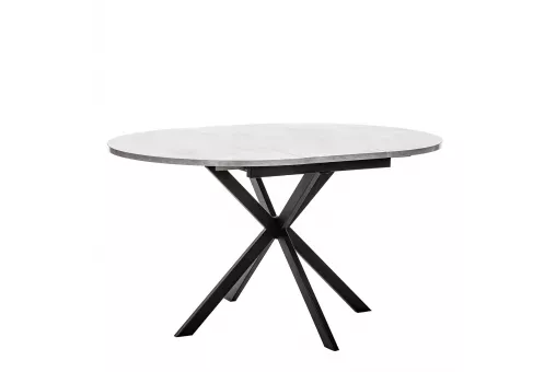 Стол раздвижной Leset Капри цемент / чёрный