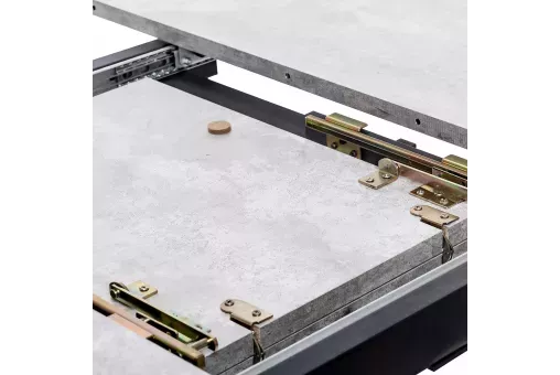 Стол раздвижной Leset Капри цемент / чёрный