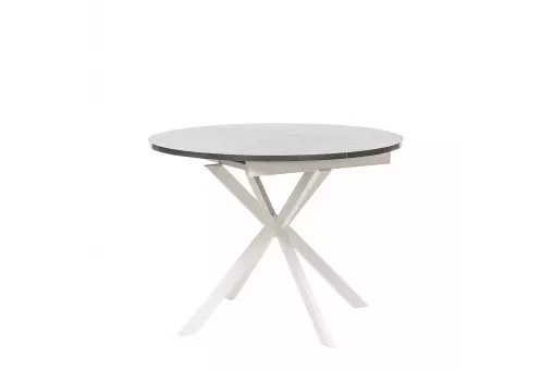 Стол раздвижной Leset Капри камень тёмный / белый