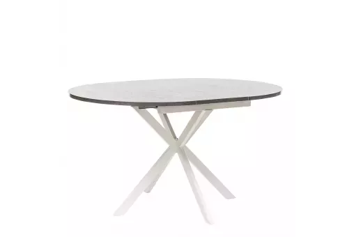Стол раздвижной Leset Капри камень тёмный / белый
