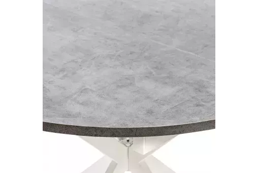 Стол раздвижной Leset Капри камень тёмный / белый