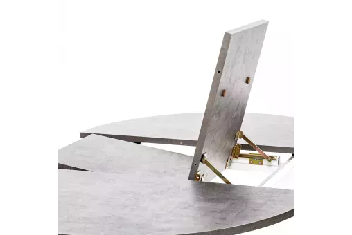 Стол раздвижной Leset Капри камень тёмный / белый