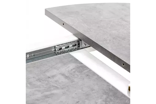 Стол раздвижной Leset Капри камень тёмный / белый