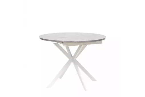 Стол раздвижной Leset Капри цемент / белый