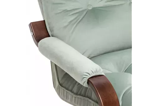 Кресло-трансформер Leset Оливер  Орех текстура V14 бирюзовый