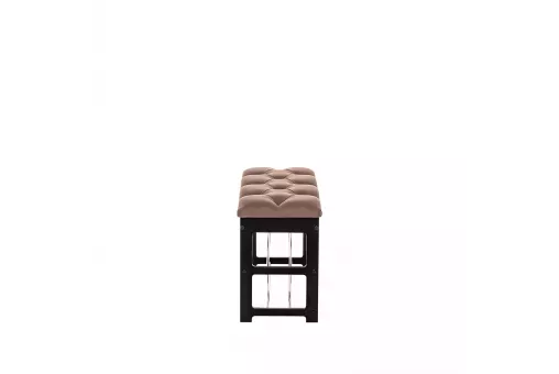 Банкетка Leset Грейс  Венге V23 молочный шоколад - каретная стяжка