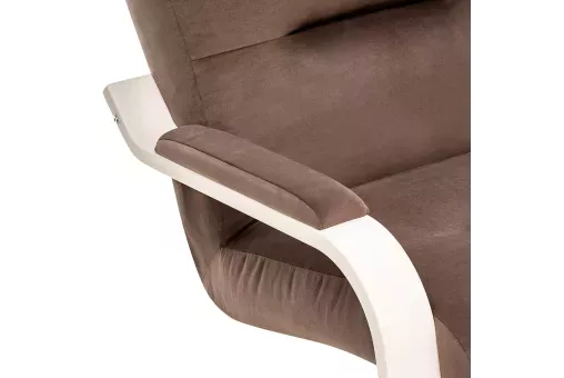 Кресло Leset Оскар  Слоновая кость V23 молочный шоколад