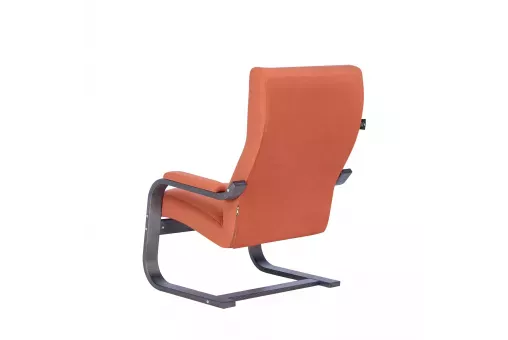 Кресло Leset Оскар  Венге текстура V39 оранжевый