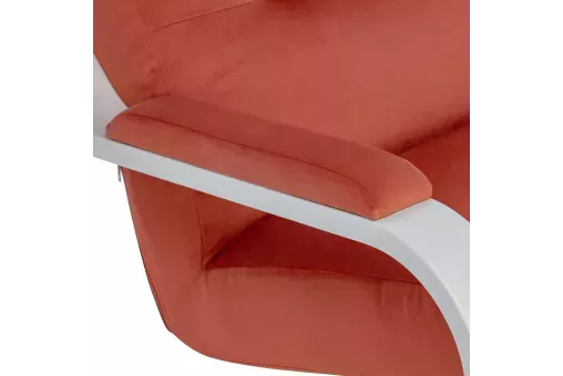 Кресло Leset Оскар  Слоновая кость V39 оранжевый