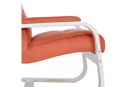 Кресло Leset Оскар  Слоновая кость V39 оранжевый