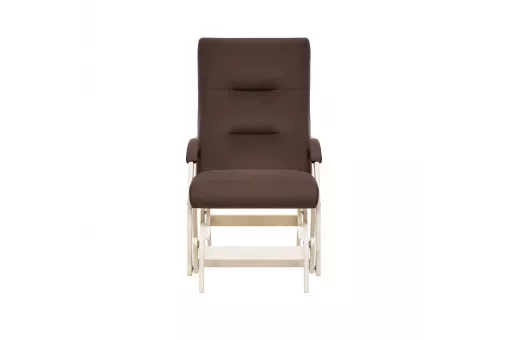 Кресло-маятник Leset Дэми  Слоновая кость V23 молочный шоколад