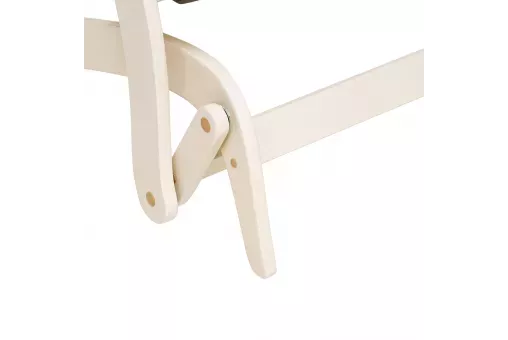 Кресло-маятник Leset Дэми  Слоновая кость V23 молочный шоколад