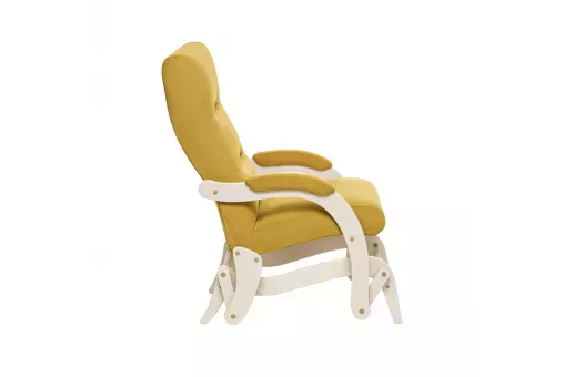 Кресло-маятник Leset Дэми  Слоновая кость V28 желтый
