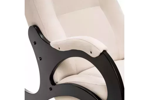 Кресло-качалка Модель 44  Венге V18 бежевый