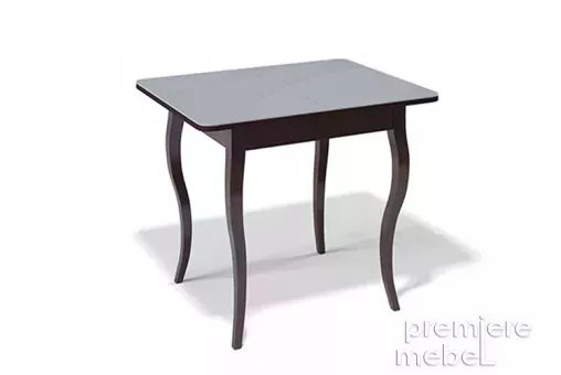 Стол обеденный 900C венге / стекло серое глянец