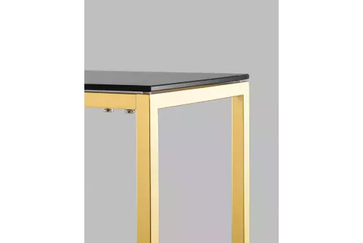 Консоль ТАУН 115*30 золото стекло smoke [G]