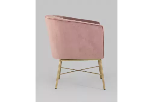 Кресло Шале велюр розовый