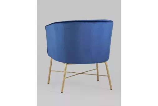 Кресло Шале велюр синий