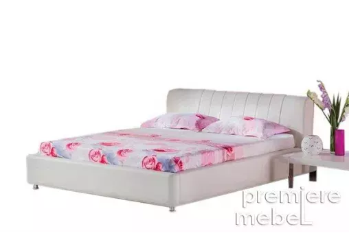 Кровать Релакс 1,6 (с сеткой и подъёмным механизмом); цвет - белый