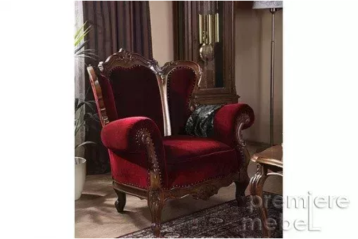 Кресло (обивка: кожа, цвет: белый)