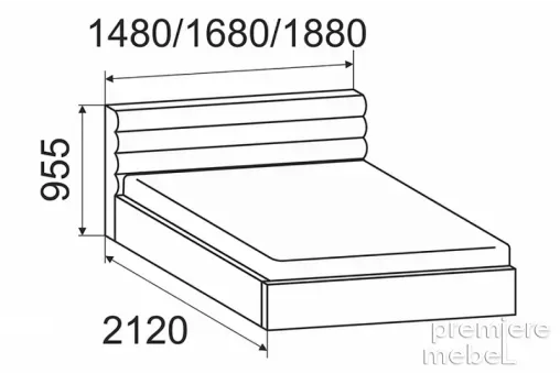 Кровать 1400х2000 с подъемным механизмом - 16691