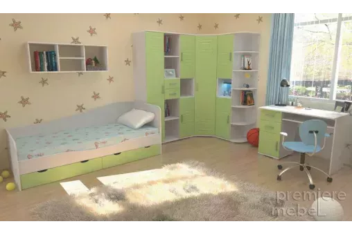 Детская модульная система Индиго (Мэри-мебель)