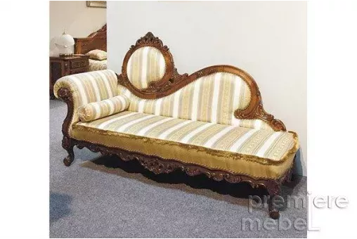 Софа (обивка: кожа, цвет: орех)