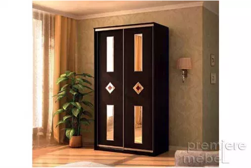 Шкаф-купе Де-Люкс-4 двухдверный - 1.2 м