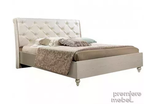 Кровать 2-х спальная (1,4 м) ВНКР140-1 (Экокожа) марроне