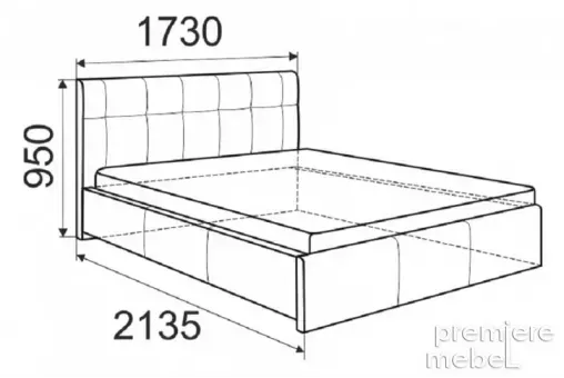 Кровать 1600х2000 без подъемного механизма - 16714