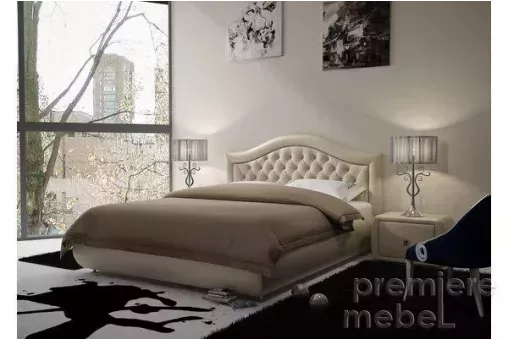 Кровать Романтик 1,4 с подъемным механизмом и ящиком для белья