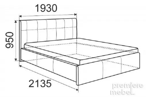 Кровать 1800х2000 без подъемного механизма - 16716
