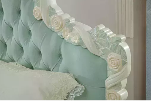Модульная спальня Луиза (Алебастр / Мятный)