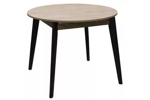 Cтол НАРВА d100 / 135 дуб канзас / чер ВС / 531