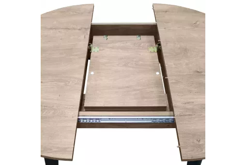 Cтол НАРВА d100 / 135 дуб канзас / чер ВС / 531