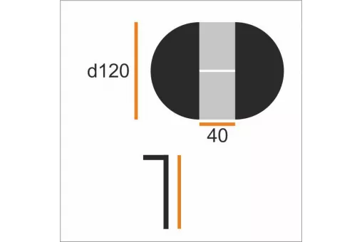 Cтол РАВЕННА d120 / 160 класс.ор+зол.пат ВС / 508