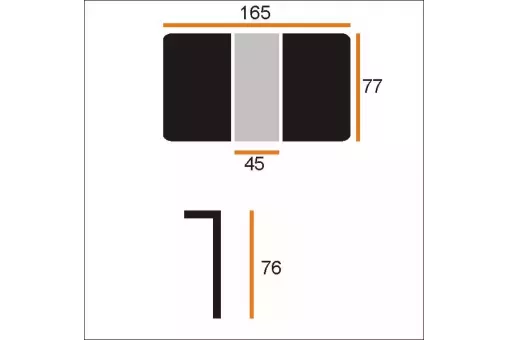 Cтол ТОКИО 77х120 / 165 т.цемент+бел / бел ВС / 525