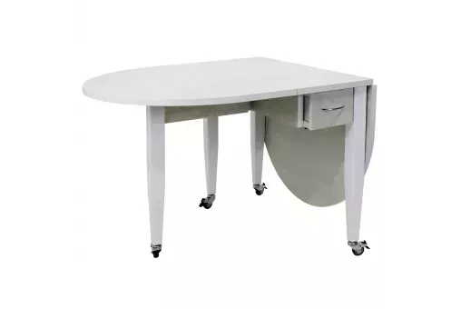 Cтол ГАВАНА-2 35х90 / 163 шелк.камень / бел ВС / 419