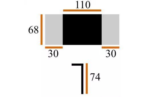 Стол СИЭТЛ НД 68х110 / 170 ст.бел+бел / бел ВС / 466