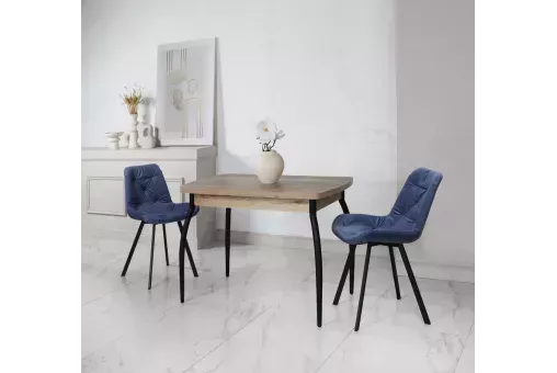 Столешница СИЭТЛ 60х90 / 150 ст.капуч+т.вен +Ноги ТИП-СТГ сат