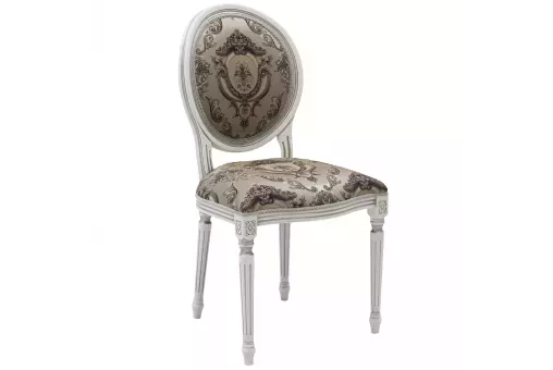 Стул LEONARDO white+silver / 5827+20 GC / 737