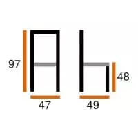 Стул РИТА сл.кость+кор.пат / 264 ВС / 268