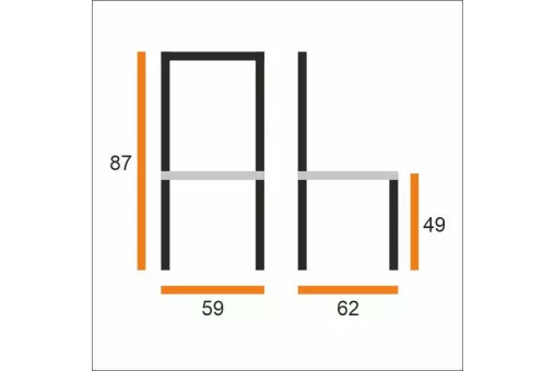 Стул ROT МОЛЛИ / AL дуб олово / 4127 ВС / 154