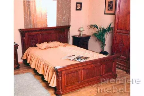 Кровать для спальни 1,4 (мореный орех)