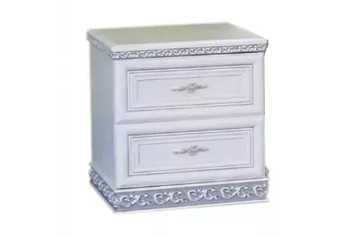 Тумба прикроватная Берта белый жемчуг левая