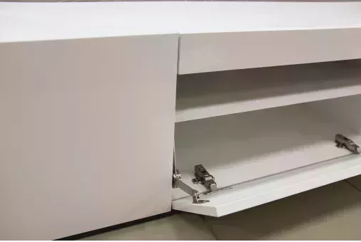 Бруклин Тумба под ТВ 1200 (Белый глянец)