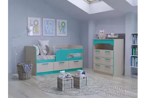 Спальня Рико Аква комплектация 7