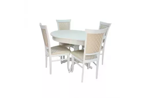 Набор мебели для кухни Leset Вермонт 2Р + Монтана Слоновая кость Лозанна шери